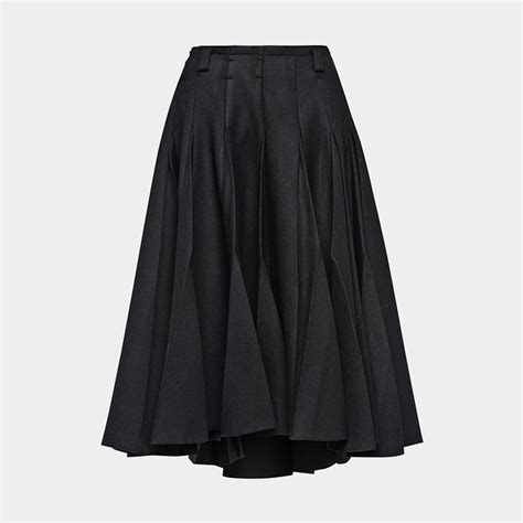 prada skirt geometric|prada pleated midi skirt.